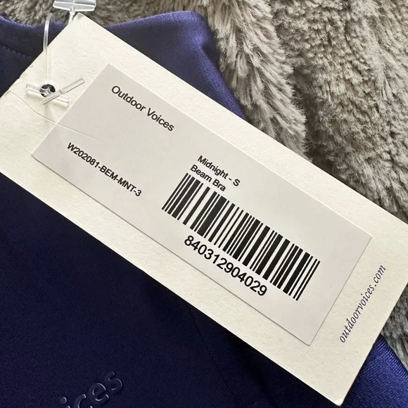 NWT Outdoor Voices Beam Bra in Midnight, size M - Picture 4 of 4